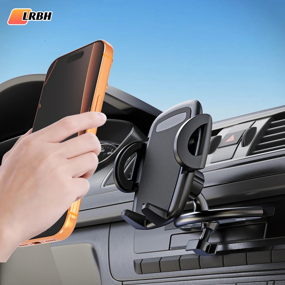 Sturdy CD Slot Phone Mount with One Hand Operation Design,  Compatible with All  Smartphone Mobile