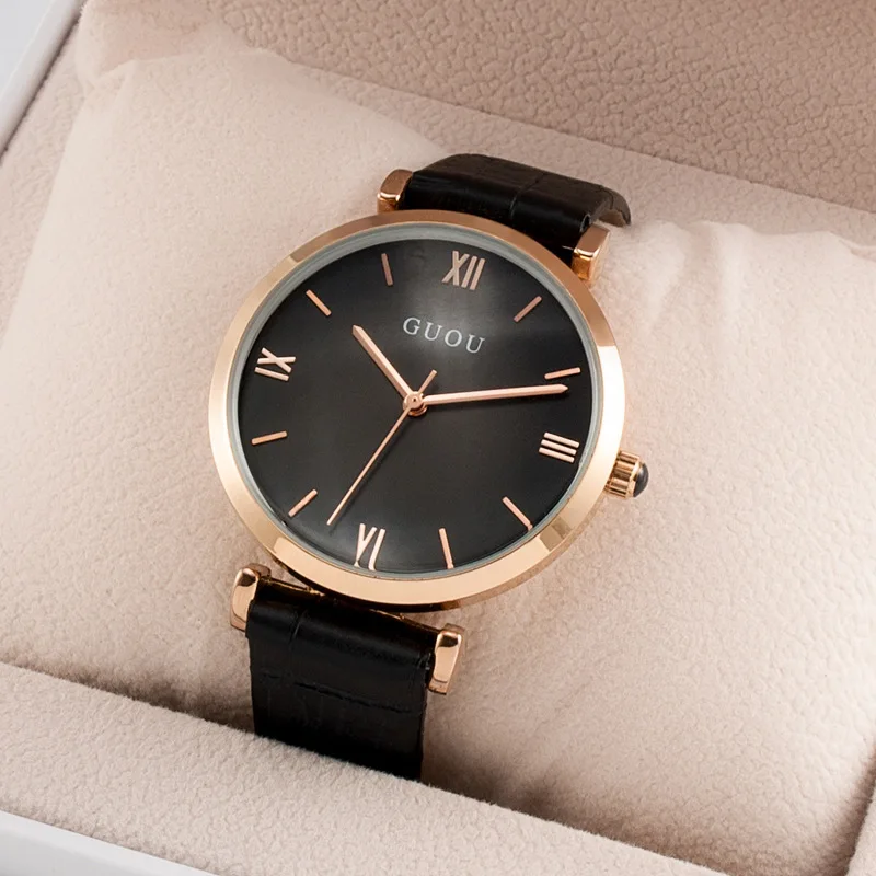 

Модные и модные винтажные женские часы в корейском стиле с красивым и простым дизайном, кожаный ремешок, идеально подходящие для студентов.