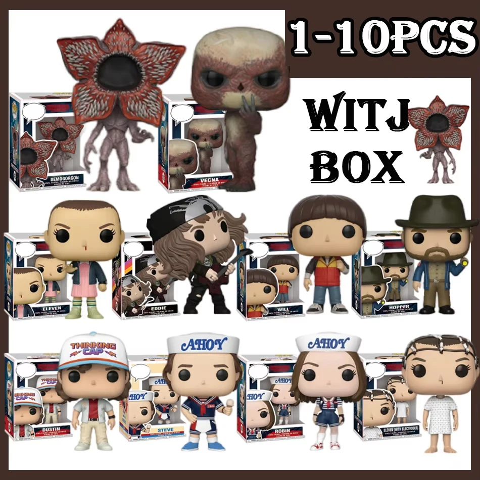 Anime Strangers Things Anime Figura Colla in vinile Ragazzi Action Figure ornamento Figure Giocattolo regali di festa per bambini regali per i fan