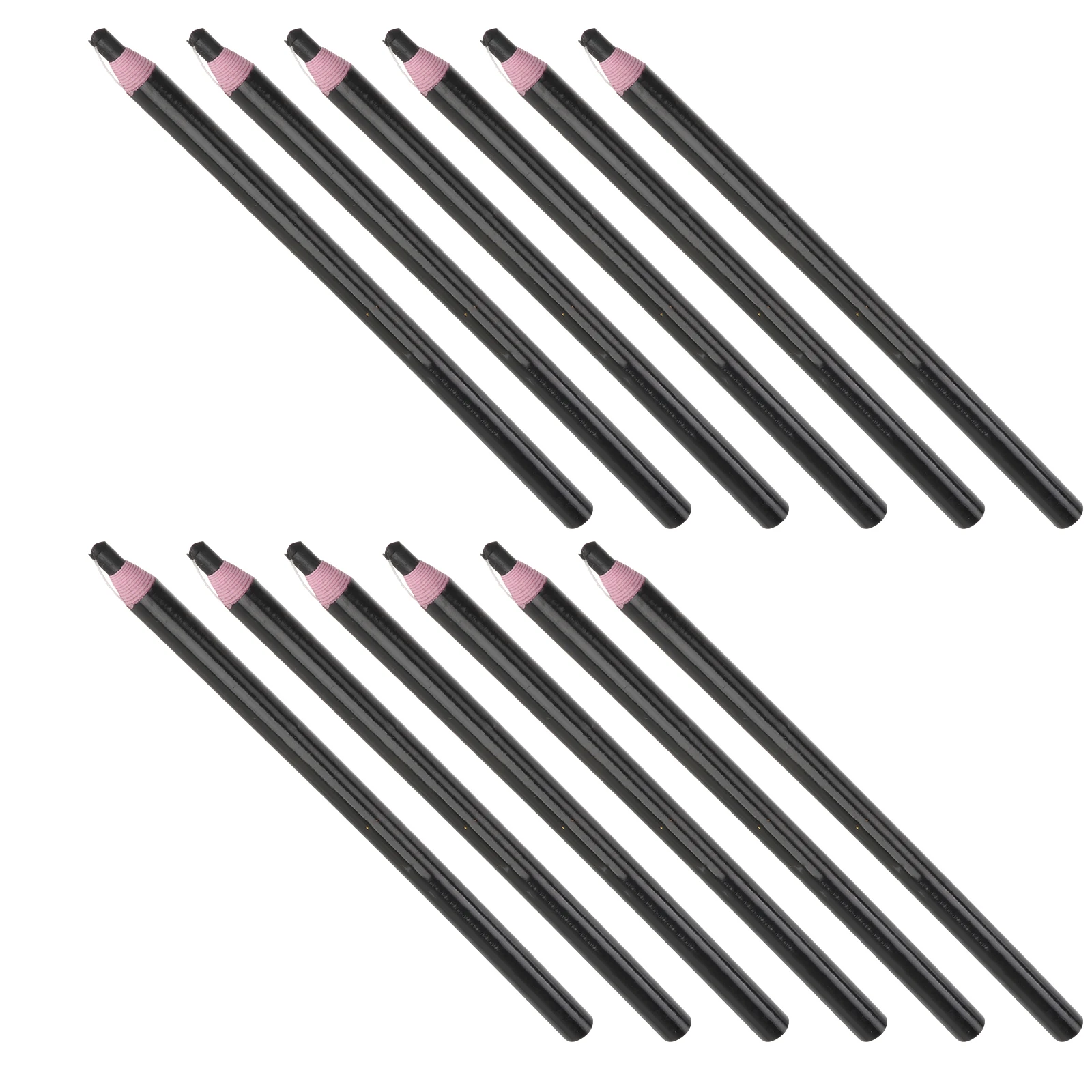 12pçs lápis de cera descascados, fácil de usar, sem afiar para cerâmica, vidro, pano, metal, madeira, marcador de lápis de graxa