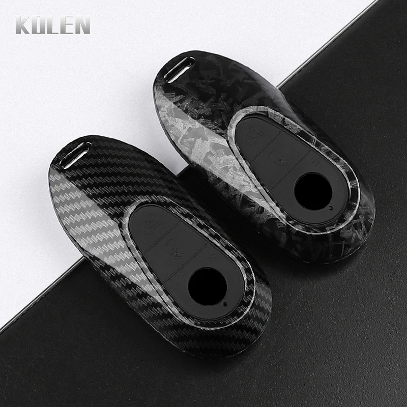 

ABS Carbon Fiber Style Car Key Case Cover For Mercedes Benz C S A Class W206 W223 S350 C260 C300 S400 S450 S480 S500 Accessories