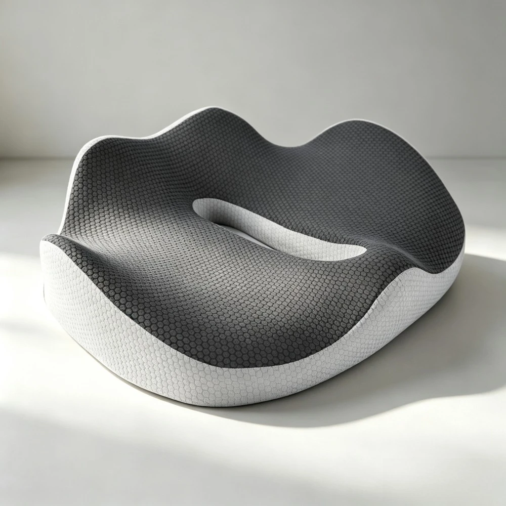 Arge Memory Foam Seat Cushion for Students, Ergonomic Office Chair Pad, Comfortable Sitting Pillow for Long Sitting Home Work