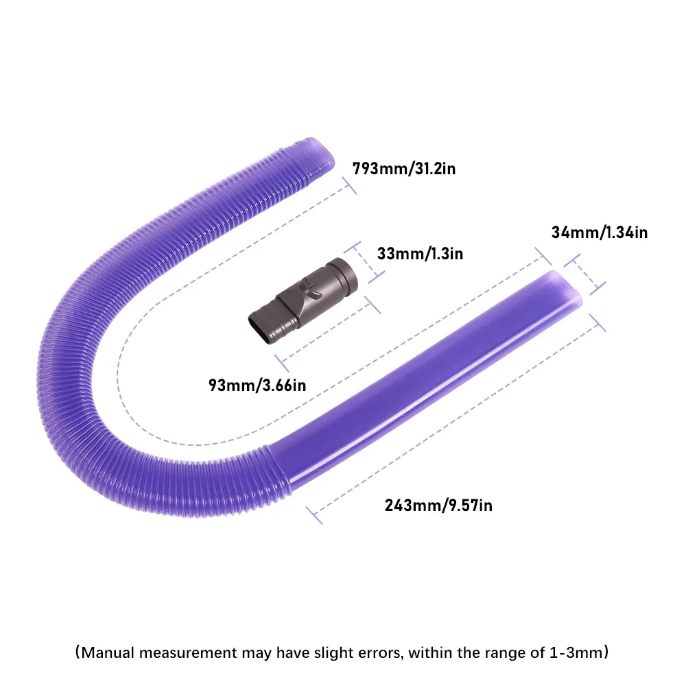 مجفف تنفيس خرطوم مكنسة مرفق ل دايسون V6 DC35 DC44 DC45 DC48 DC52 DC58 DC59 فراغ شق أداة لتنظيف فجوات الزوايا