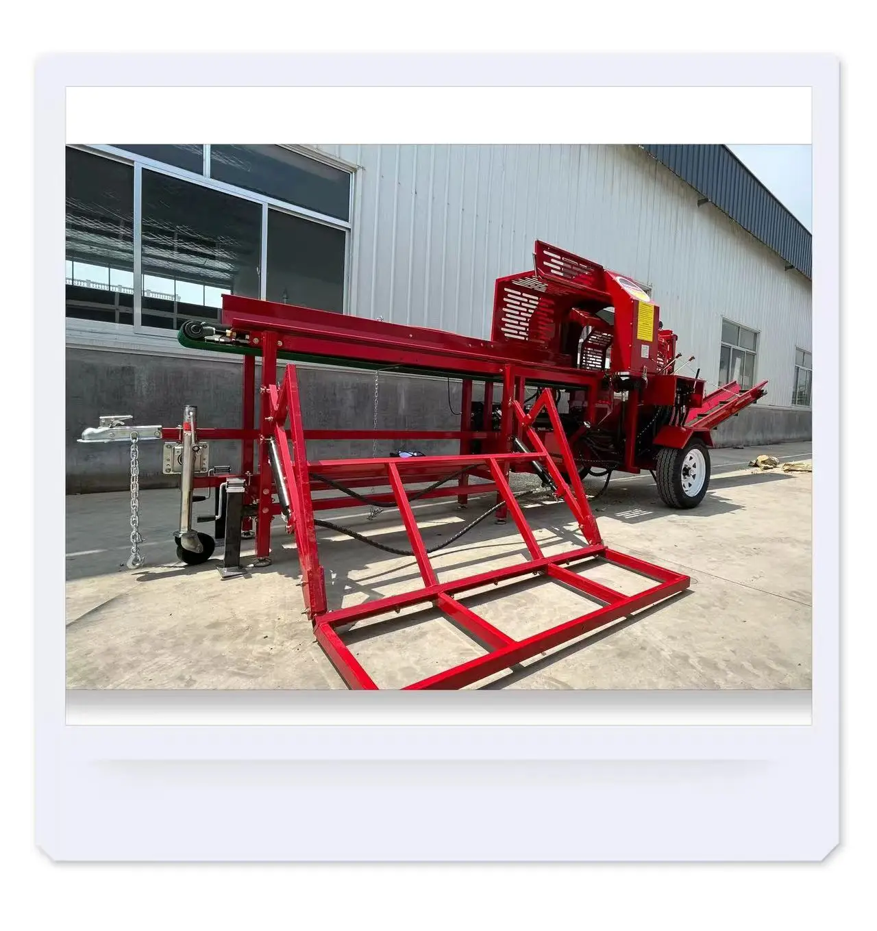 Firewood Processor Log Splitter 35 Ton Wood Processor Firewood Chinese Electric Fire Log Machine