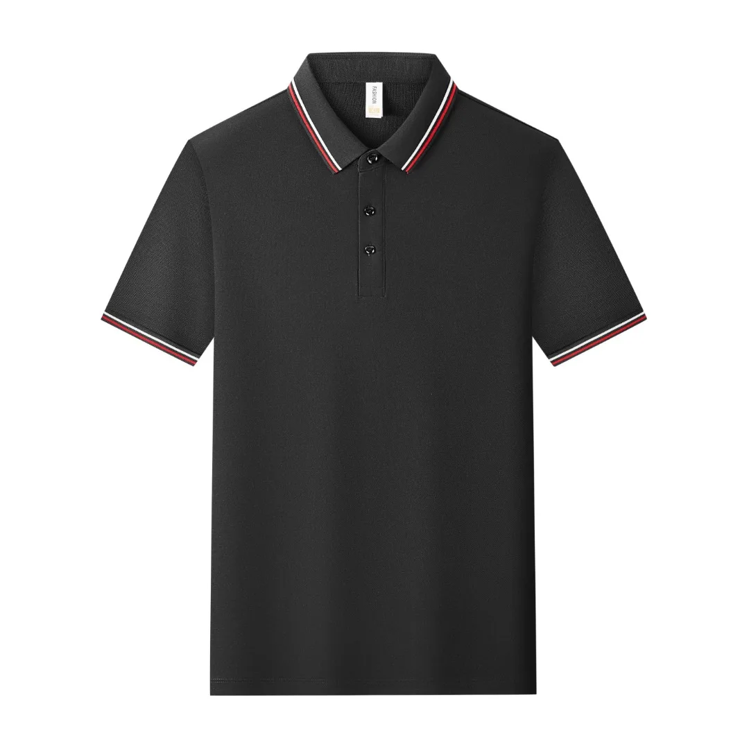 Lyocell T-shirt Summer Breathable Polo Shirt Men's and Women's Short sleeved Top