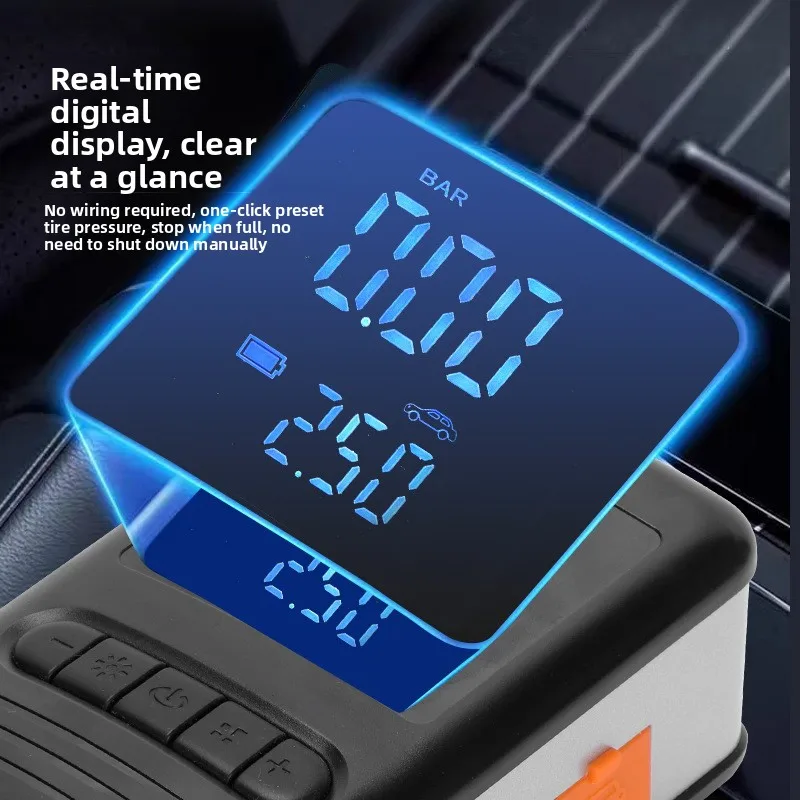 Air pump, high pressure car inflator, electric digital electric vehicle inflator with electric treasure inflator pump
