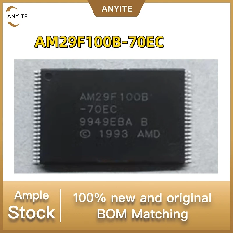 

New 10Pcs/LOT AM29F100B-70EC AM29F100B AM29F100 TSOP48