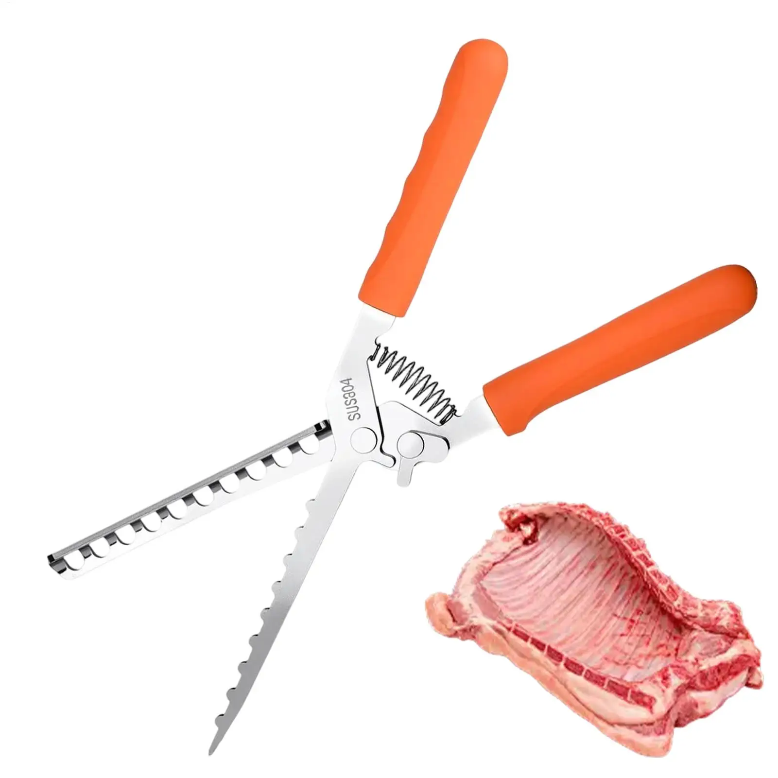 Rib Prep Membrane Remover Tool Heat-Resistant Rustproof Gadget Membrane Remove BBQ Utensils with Ergonomic Handle for Kitchen
