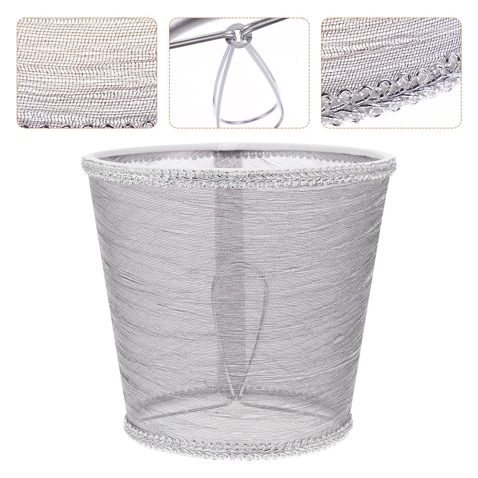 

3 шт. тканевый абажур для потолочного настенного светильника, крышка для защиты от пыли, декоративное диффузное освещение, теплый атмосферный абажур