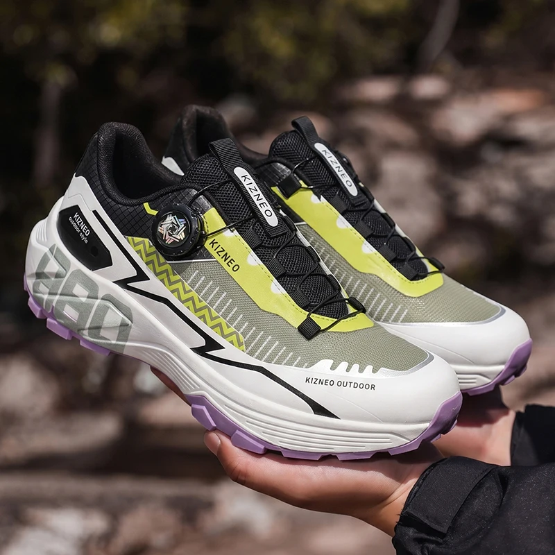 Non-slip Men Hiking Shoes Breathable Outdoor Wear Resistant Splashproof Climbing Men Sneaker Tourism Mountain Shoes 39-47
