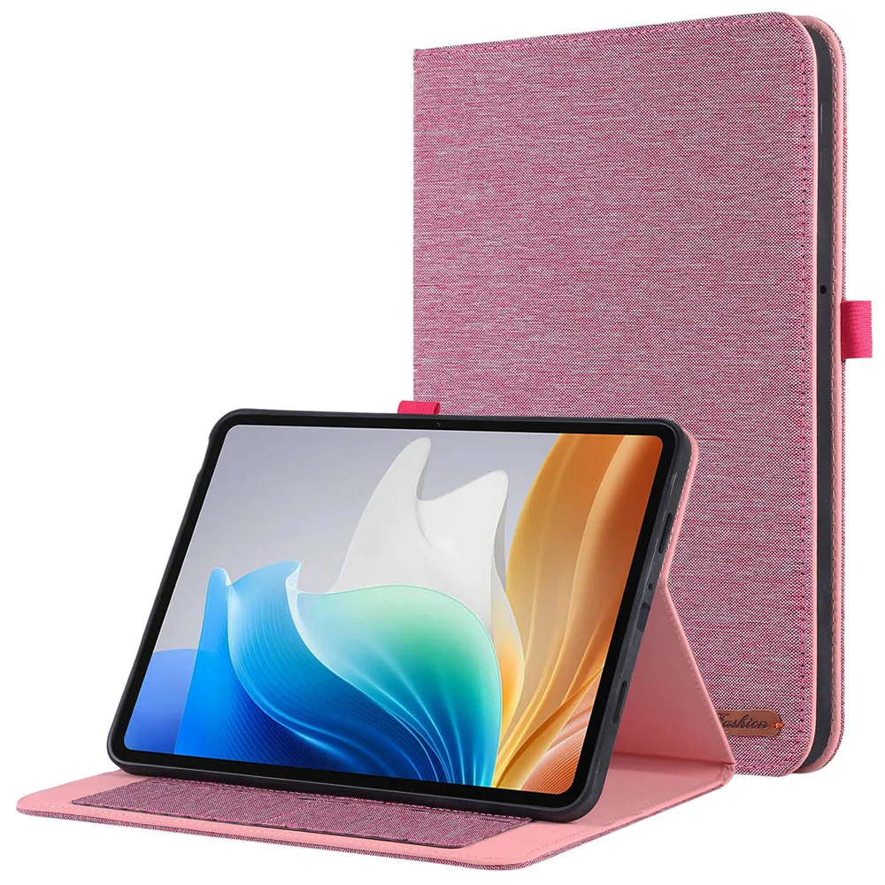 Soft Fabric Flip Stand Case for OPPO Pad NEO /Air2 11.4 Inch Tablet Shell Cover with Stand Function