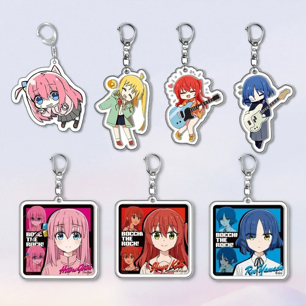 

Diy Lonely Rock Acrylic Keychain Anime Peripherals Two-dimensional Student Cute Cartoons Fashion Backpack Pendant Holiday Gifts