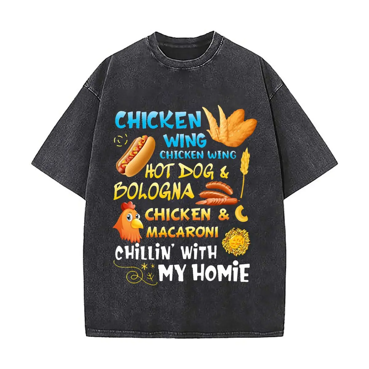 Stylish Chicken Wing Graphic Tee