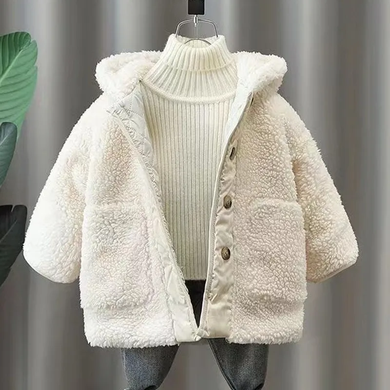 

New Boy Jacket Thickness Kids Coats Children Outerwear Autumn Winter 2024-022