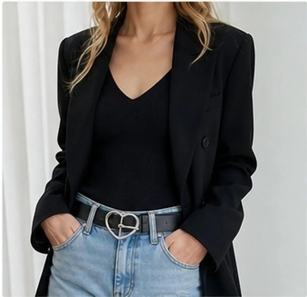 10Pcs Heart Shaped Waist Buckle Alloy Replacement Belt Buckle Stylish Heart Design for Belts Versatile Formal Casual Wear Belt
