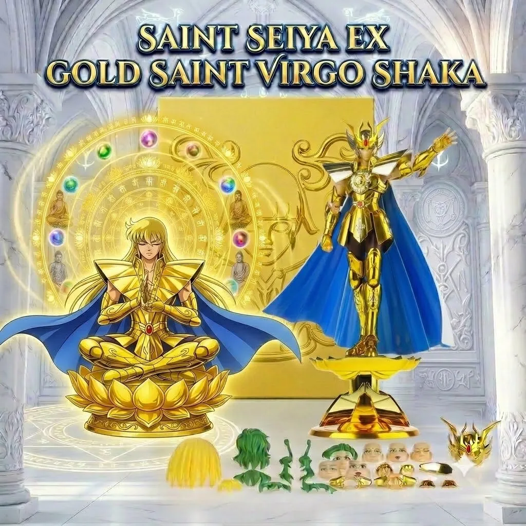 [Envío en 9 Horas] Saint Seiya CS Virgo Shaka Gold Saint Myth Cloth EX Figura de Acción de Metal Fundido a Presión, Colección de Juguetes, Regalo