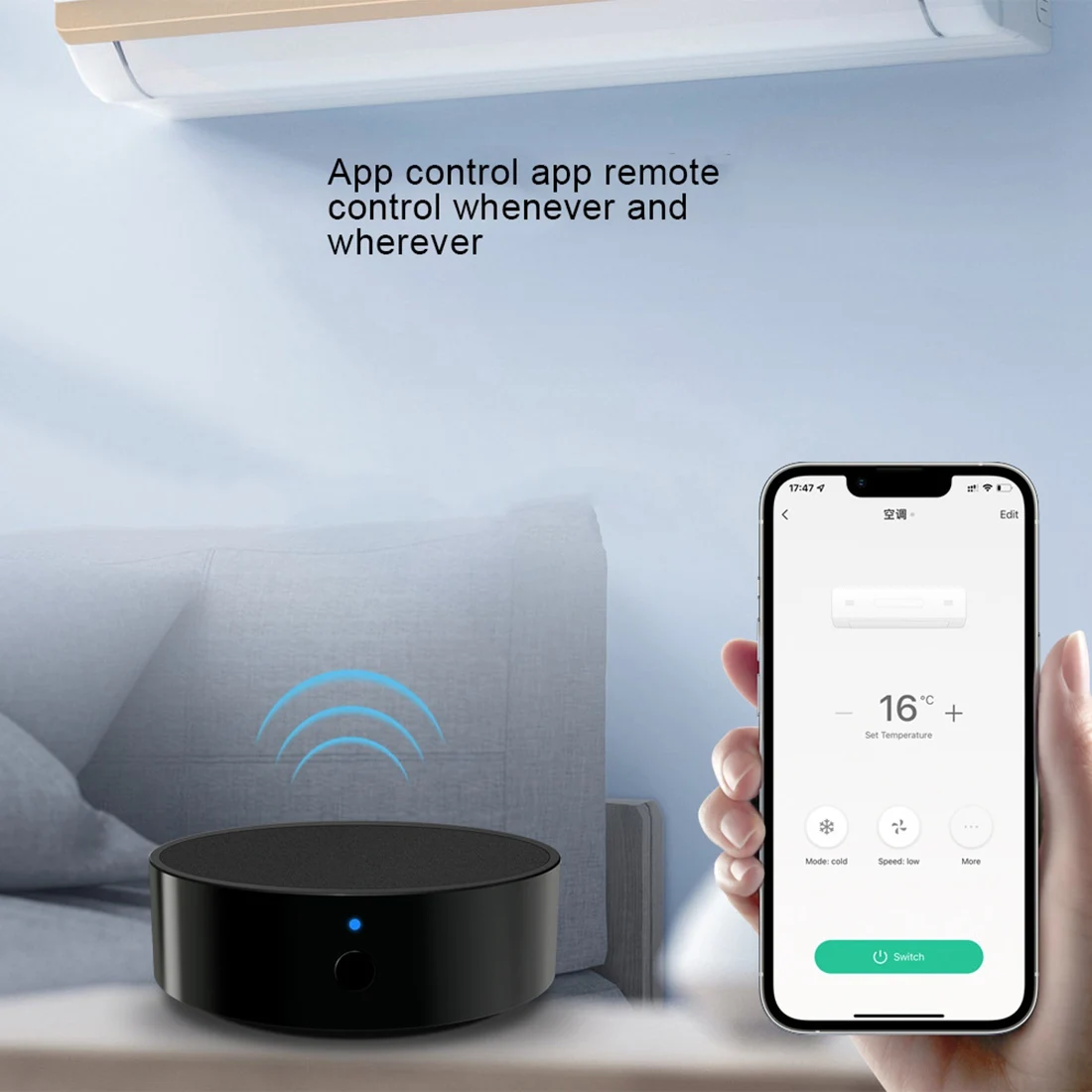 جهاز تحكم عن بعد ذكي بالأشعة تحت الحمراء ، جهاز تحكم عن بعد بالأشعة تحت الحمراء العالمي ، تويا ، واي فاي ، تلفزيون ، دي في دي ، AUD ، التيار المتناوب ، العمل مع أليكسا ، جوجل هوم ، أليس