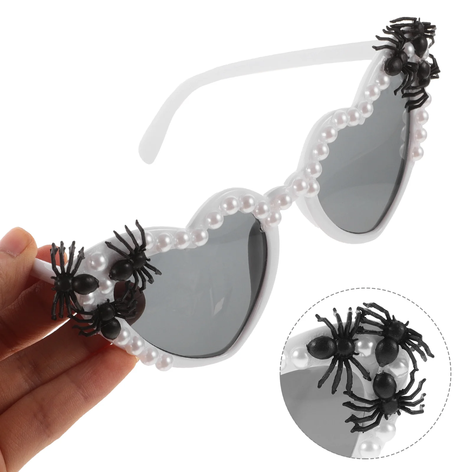 

Halloween Spider Glasses Heart Style Eyewear Party Cosplay Decorative Props Unique Halloween Costume Accessories