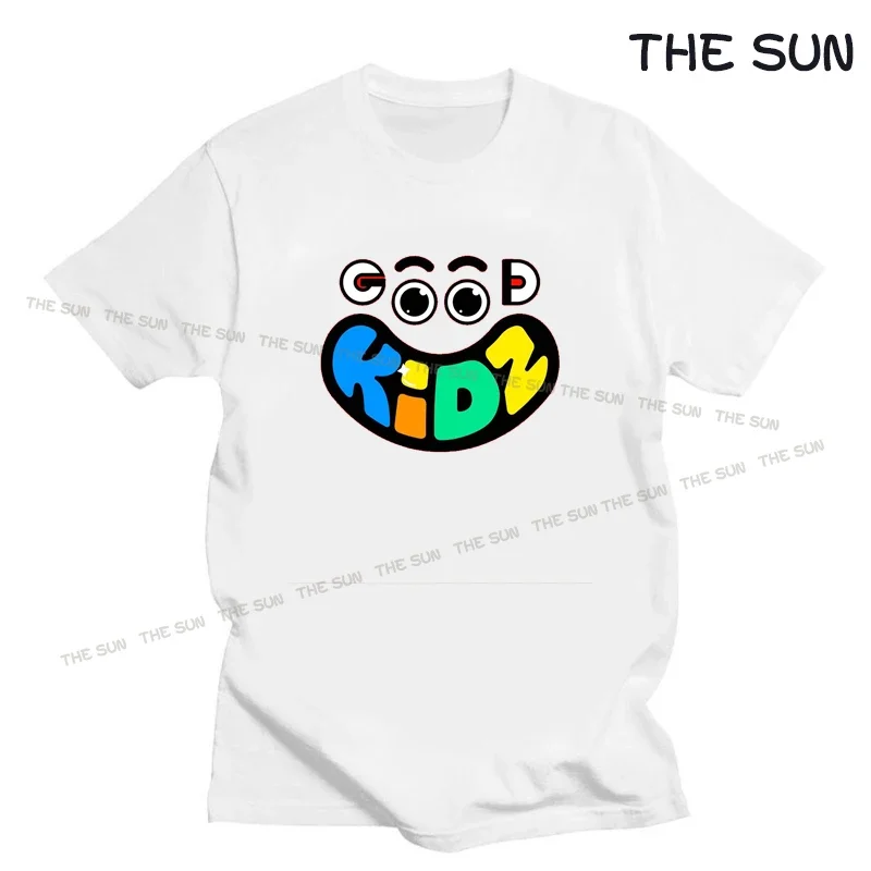 

GOOD KIDZ Printing Shirt Harajuku Casual T-Shirt Street Fashion Short Sleeve Clothing Streetwear Men's Hip Hop Cotton