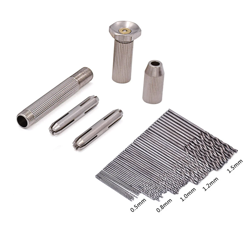 

51 Pcs Tools Single Ended Wire Gauge Bit Vise Silver Twisting High Grade Material Durable Pressure Rotary Drilling Time Saving