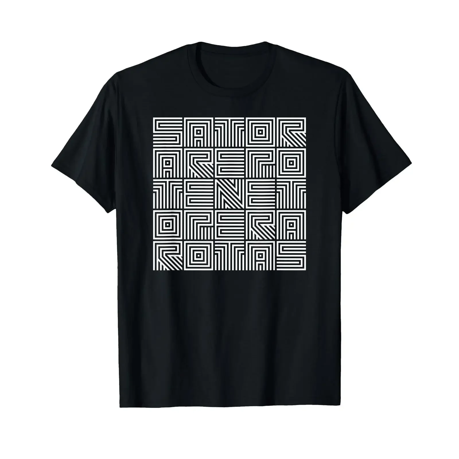 Sator Arepo Tenet Opera Rotas T Shirt black vintage Washed graphic Unisex streetwear Casual Top For Everyday Wear fashion