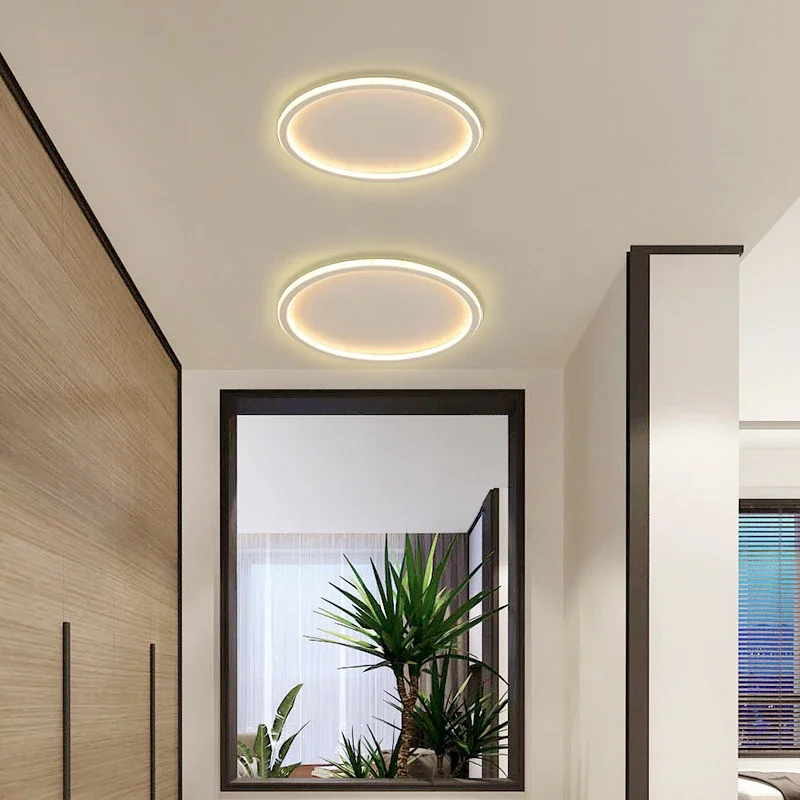 Moderno led corredor luz de teto lustre para corredor varanda escadas foyer quarto banheiro luminárias interiores lustre