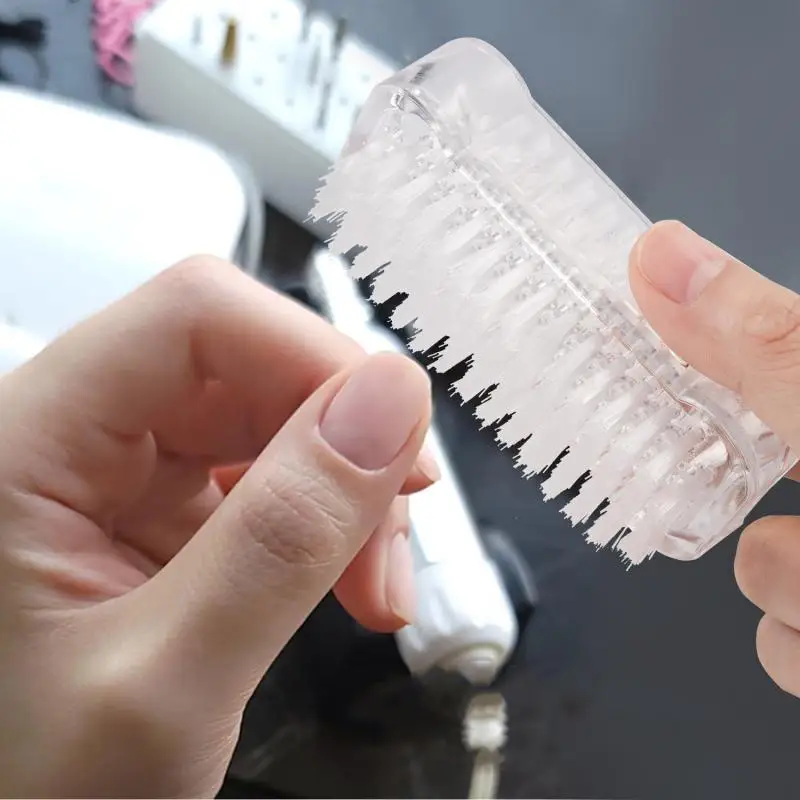 Double Sides Nail Brushes Hand Fingernail Brush Cleaner Scrubbing Pedicure For Toes And Nails Men Women Manicure Pedicure Tool^