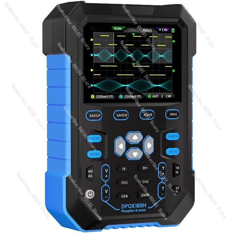 DPOX180H Handheld Fluorescent Digital Oscilloscope Dual Channel Two-in-One Small Portable Instrument Auto Repair