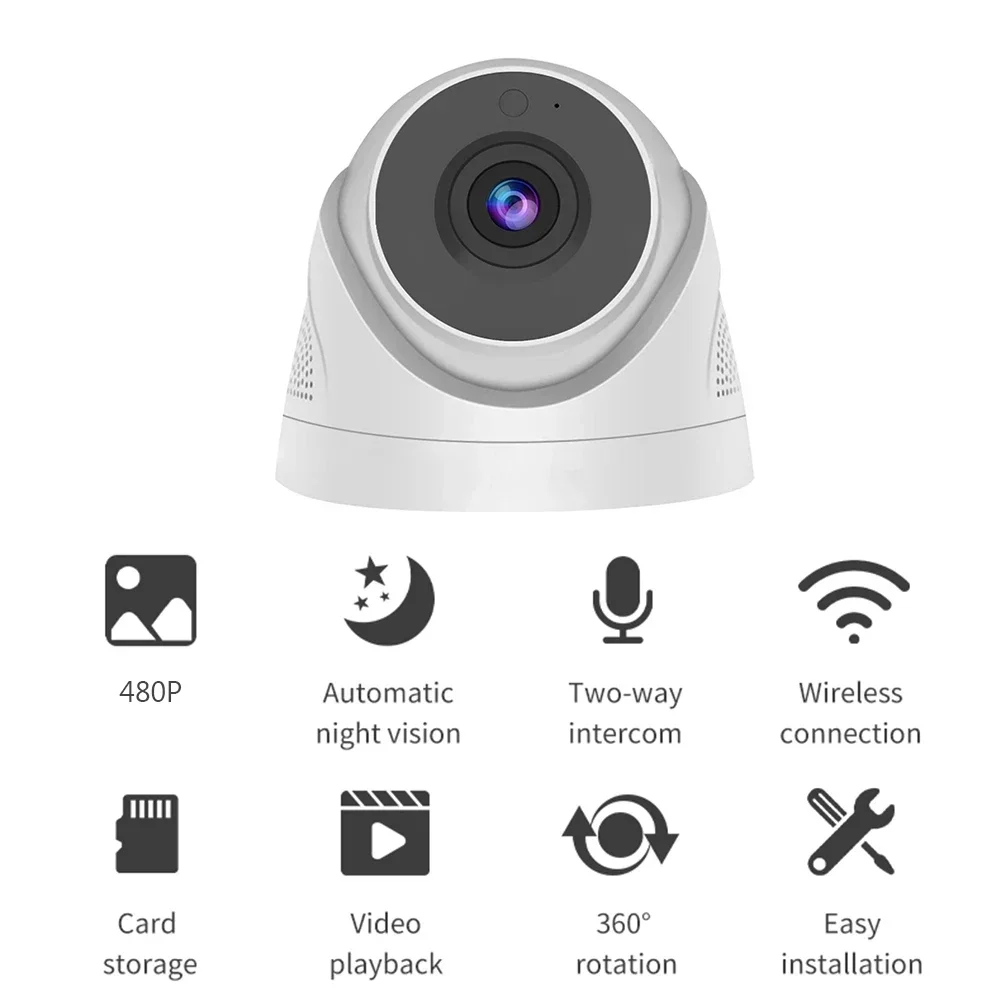 WiFi Wireless Remote Monitoring Security Protection Surveillance Camera Auto Tracking Night Vision CCTV Indoor Outdoor IP Camera