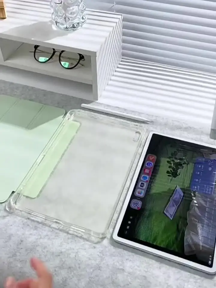 フ*ク様 OnePlus Pad 3 箱 ケース スタンド付き OnePlus Pad 3ケース、ペンホルダー付き三つ折りソフトバックスタンド