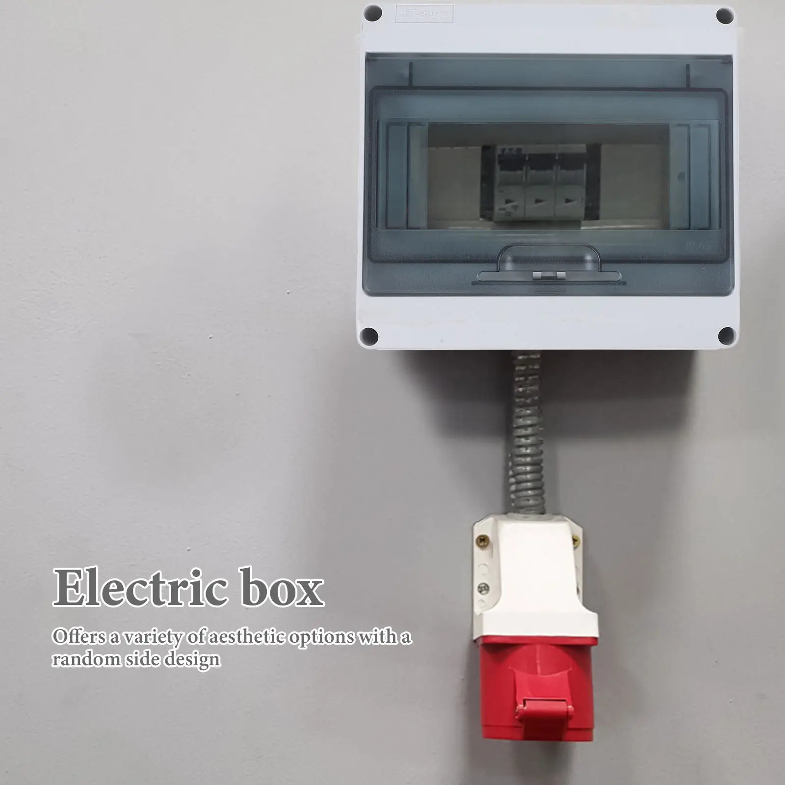Breaker Box Waterproof Distribution Protection Case 8-Way Circuit Breaker Electric Enclosure Splashproof Electrical Panel Box