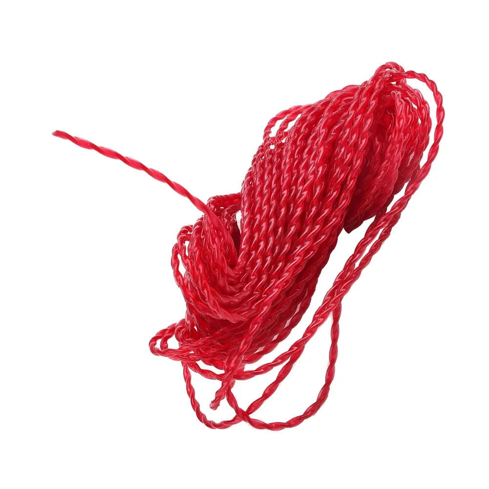 Brand New High Quality Hot Sale New Suitable Trimmer Line Grass Nylon Red Rope Spool String 15m*3mm Commercial