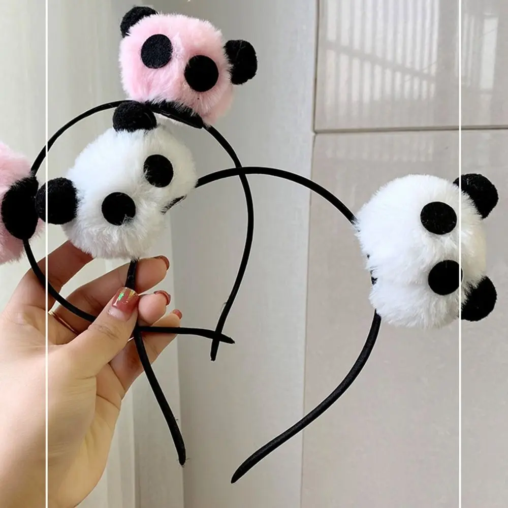 Cute Animal Doll Panda Headband Chinese Style Cartoon Plush Hair Band Hair Clip Hairband Hair hoop Streetwear