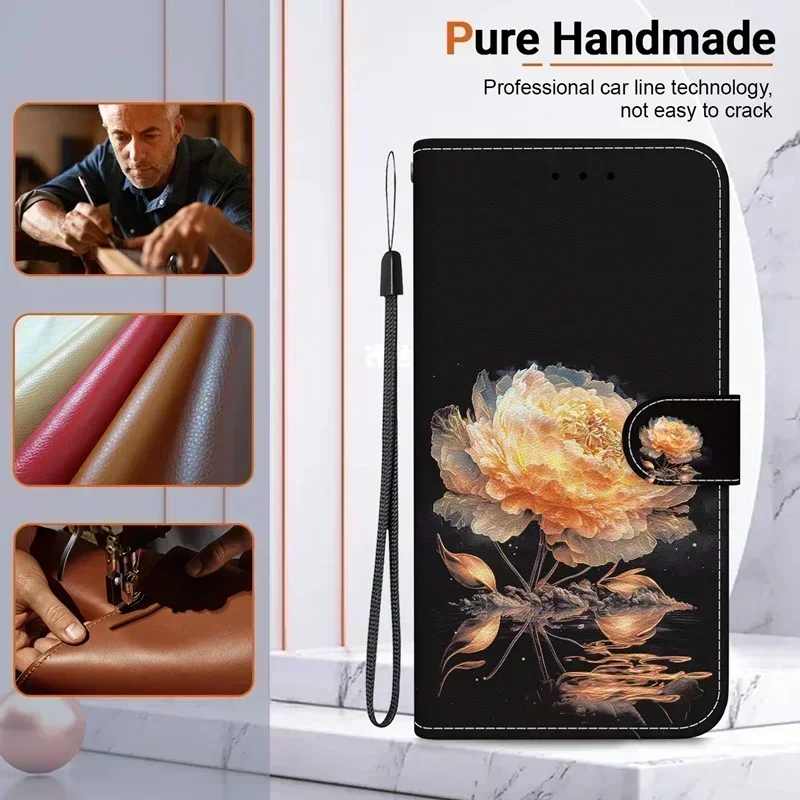 Flip Case For Samsung S23 FE SM-S711B Magnetic Leather Wallet Case on For Samsung Galaxy S23 FE S23 S22 Ultra S23 S22 Plus Cover