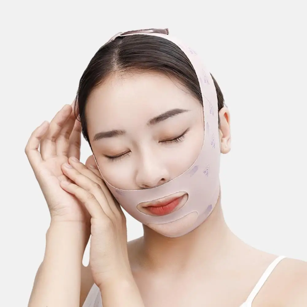 Anti Bandage Face Slimming Strap, Reduzir o Chin Duplo, V Face Adesivos, Cinto de Pescoço, Oval, W1t8