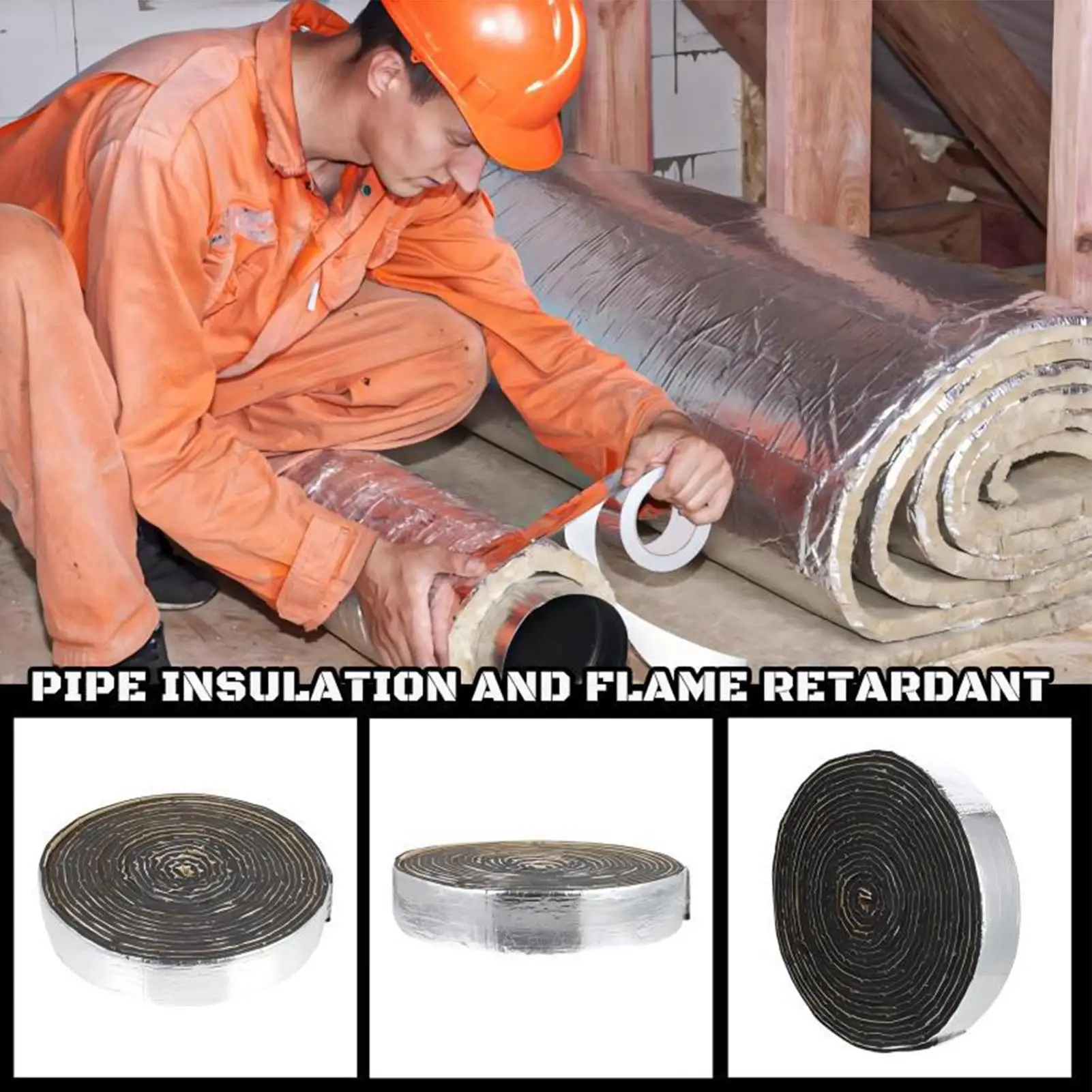 Pipe Insulation Wrap Waterproof Thickened Cold Proof Freeze Protection Tape for Outdoor Copper Pipes Garden Winter Protection