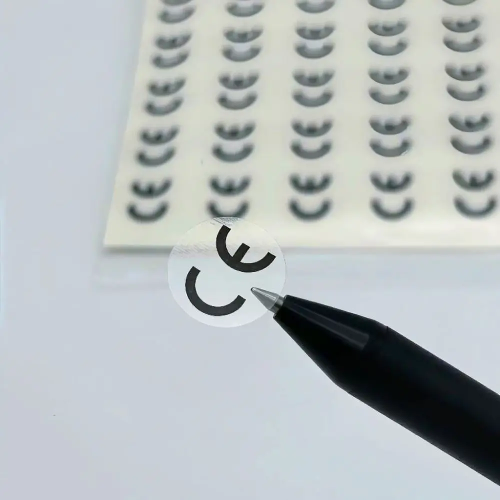 Professional Regulatory Certification Stickers For Consumer Electronics EU UKCA RoHS Compliance Marking Adhesive PVC Decals