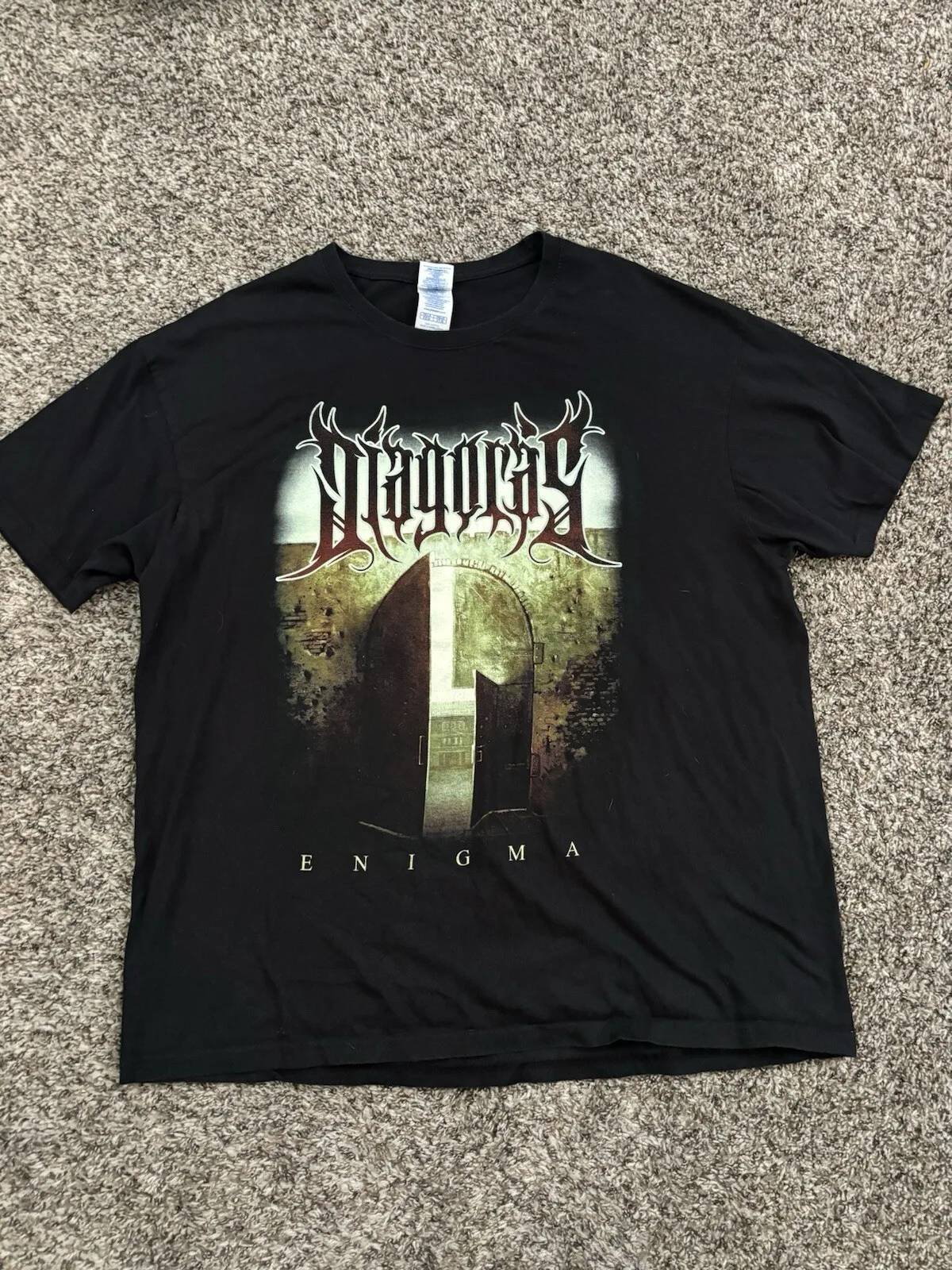 Diagoras Enigma Band T Shirt Progressive Metal Sweden Swedish Black 2XL