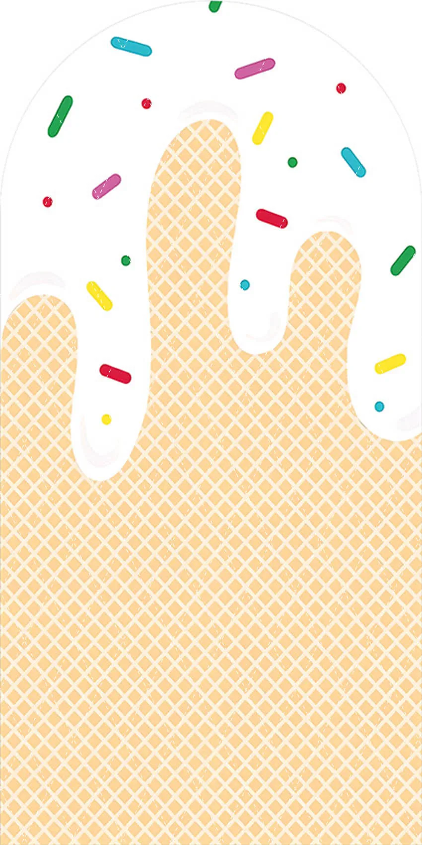 메호폰드 캔디 디저트 아치 배경 커버 스윗 걸 베이비 네임 3번째 생일 파티 컨페티 장식 스쿱 오브 펀 양면 배경