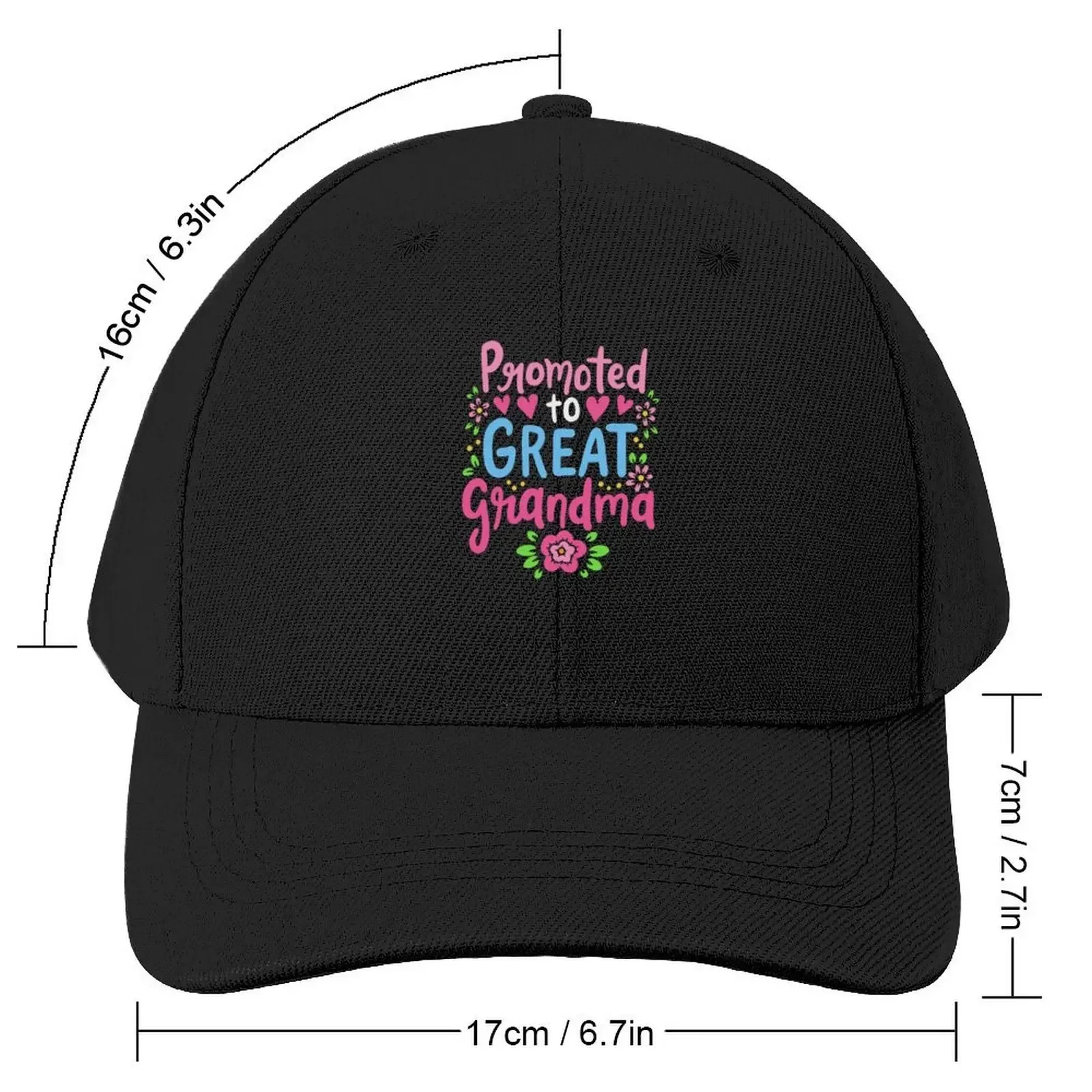 Promoted to Great Grandma Pregnancy Announcement Baseball Cap |-F-| Golf Hat Man Luxury cute Men Women's