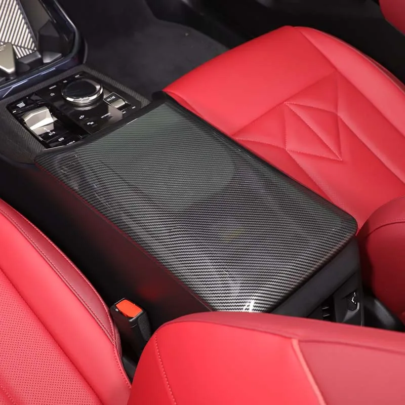 

Gao Ruying For BMW X3 G45 2025-2026 ABS Carbon fiber Car Central control armrest box protective cover Interior Car Accessories