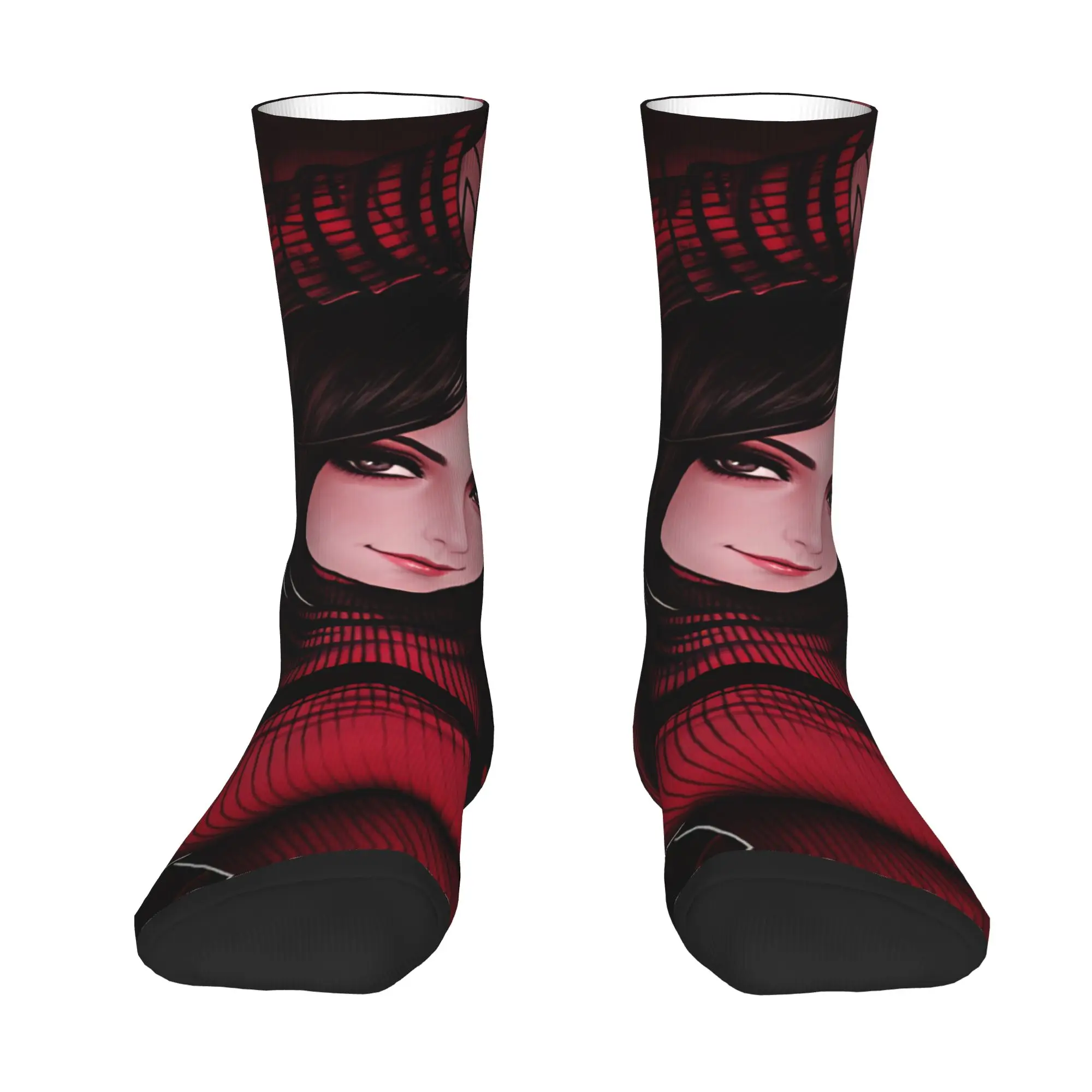 Ada Wong R-Resident E-Evil Men Women Crew Socks Unisex Fashion 3D Printing Dress Socks