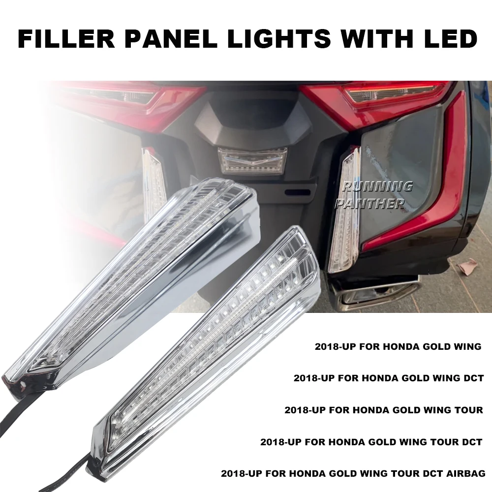 

NEW Gold Wing Turn Signal LED Filler Panel Lights Decorative Lamp For HONDA Goldwing GL 1800 GL1800 F6B 2018-2021 2020
