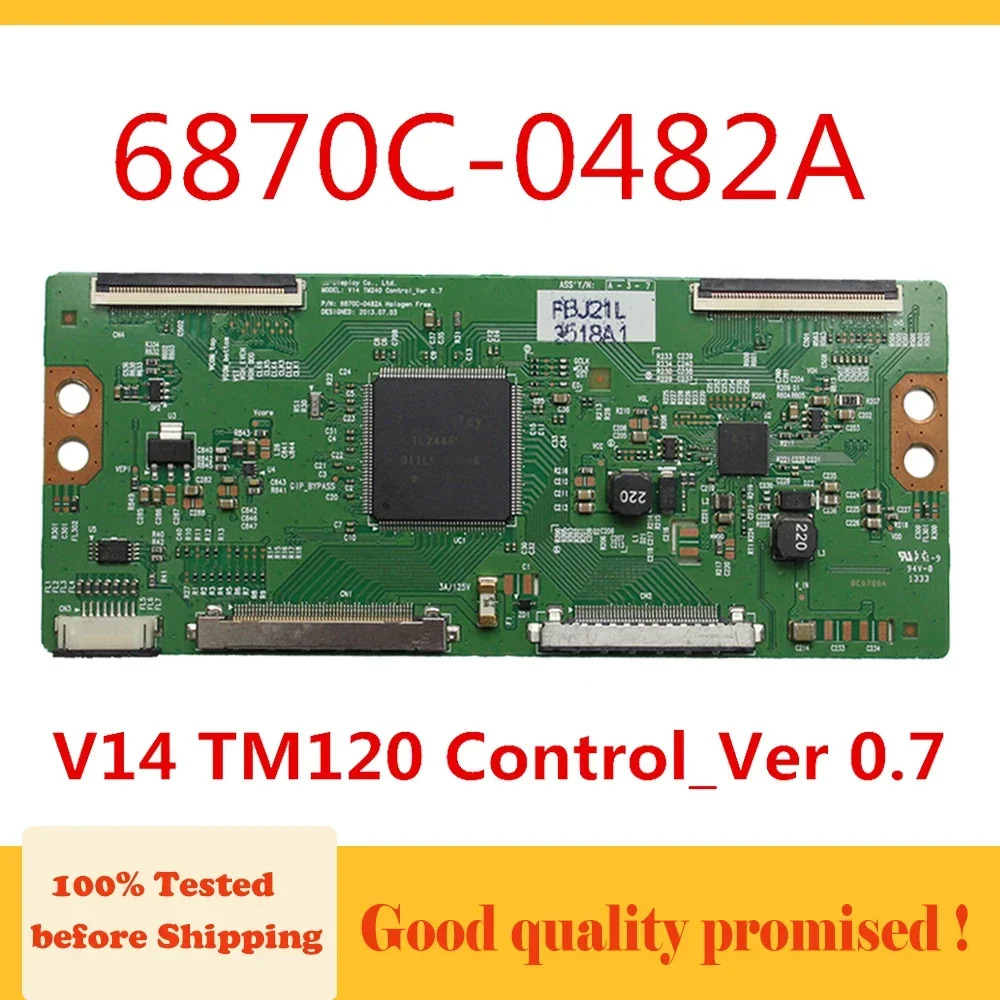 

Плата Tcon 6870C-0482A V14 TM120 Control_Ver 0.7 для телевизора M552I-B2 TV PAV5532-01 TX-55AS802B 3489BD ... и т. д. Логическая плата