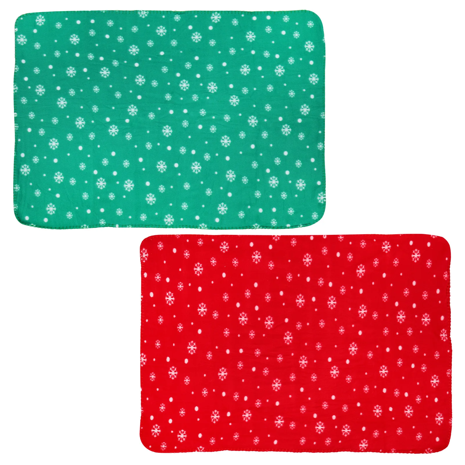 

2Pcs Christmas Dog Cat Mat Comfortable Fabric Soft Pad Sleeping Mat Sofa Cushion Blanket for Pet Bed Bedding Pet Blanket