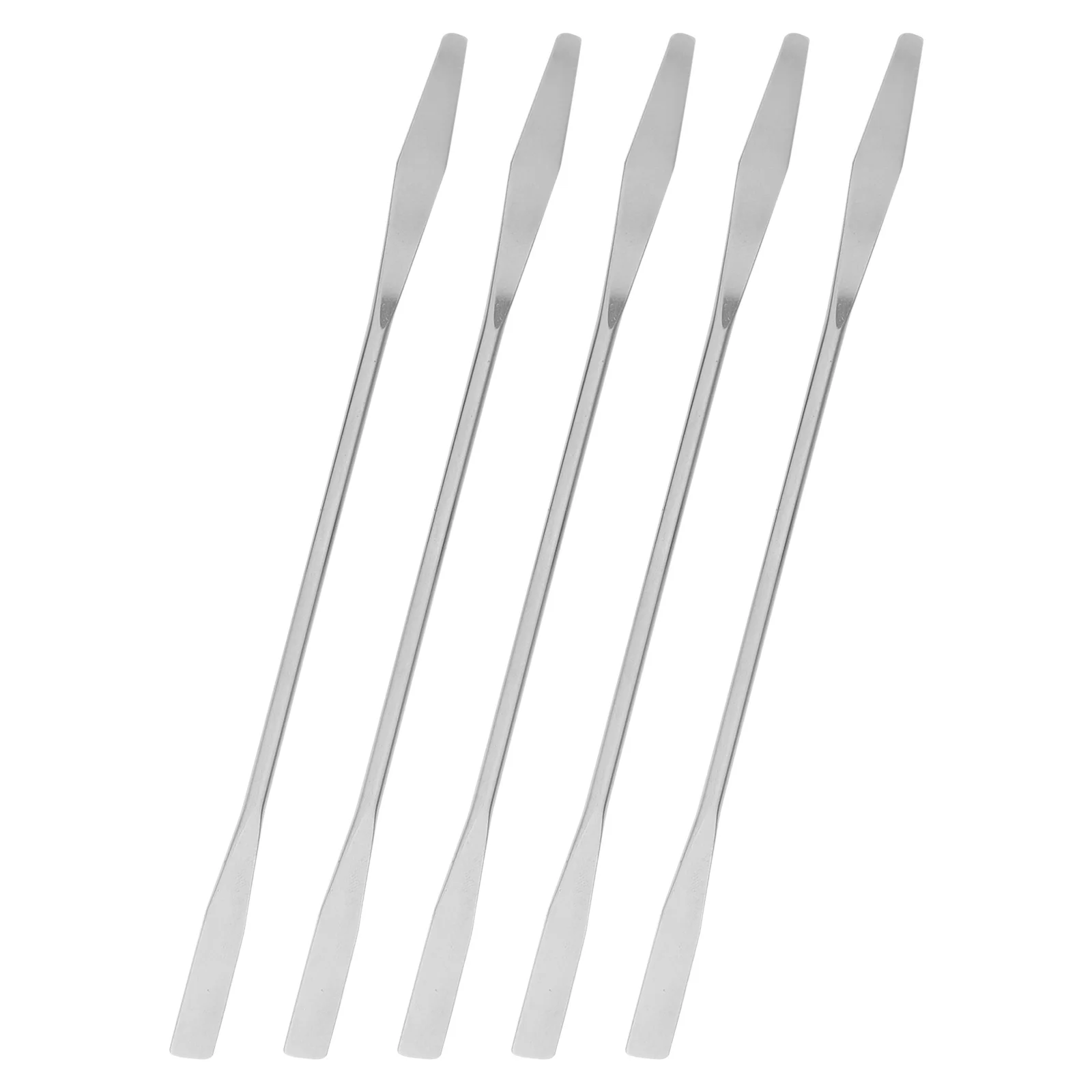 

5Pcs Stainless Steel Makeup Spatula Professional Mixing Rod for Cosmetics Foundation Nail Art Pigment Multifunctional Metal