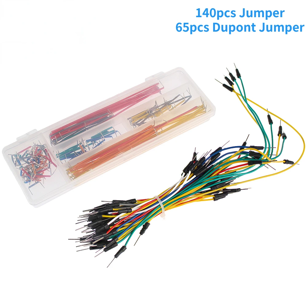 140-840pcs vorgeformtes Brotboard-Überbrückungskabel-Kit 14 Längen sortiert für Breadboard-Prototyping-Schaltungen DIY-Elektronik-Kit