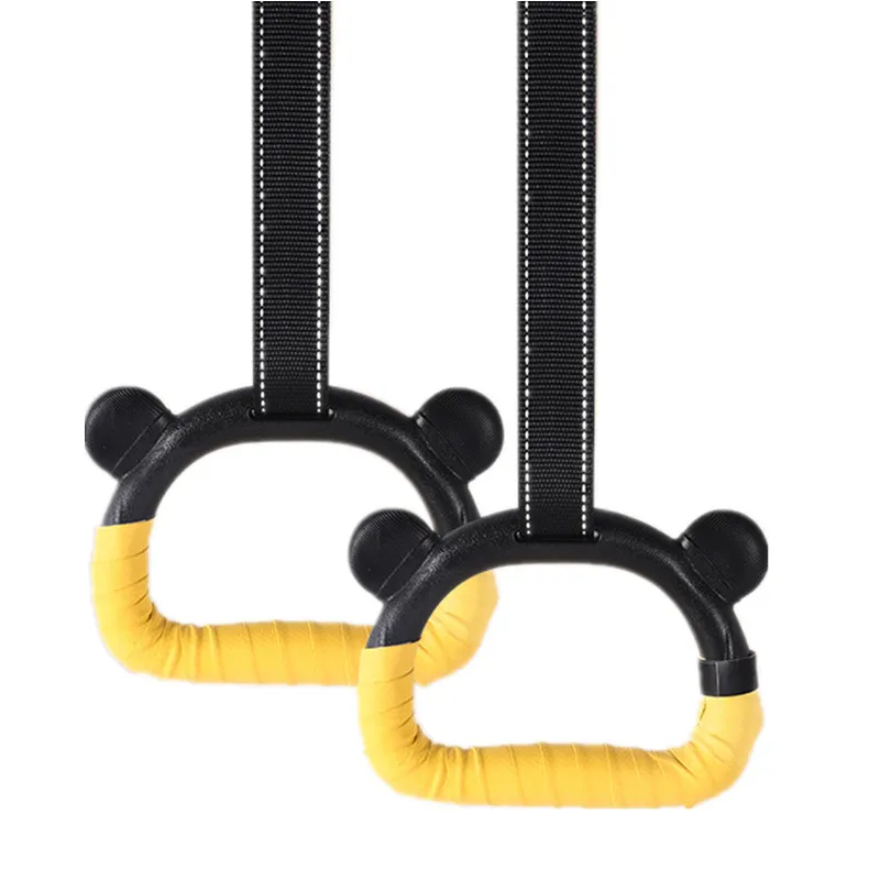 Gymnastikringe für Kinder, Sportspielzeug, rutschfeste Gymnastikringe mit Schaukel, verstellbare Riemen, Klimmzug, Workout, Gymnastik, Fitnessgeräte, Spielzeug