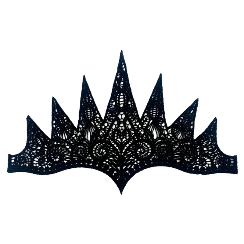 

Полая кружевная повязка на голову в форме пламени для подростков, реквизит для вечеринки на Хэллоуин