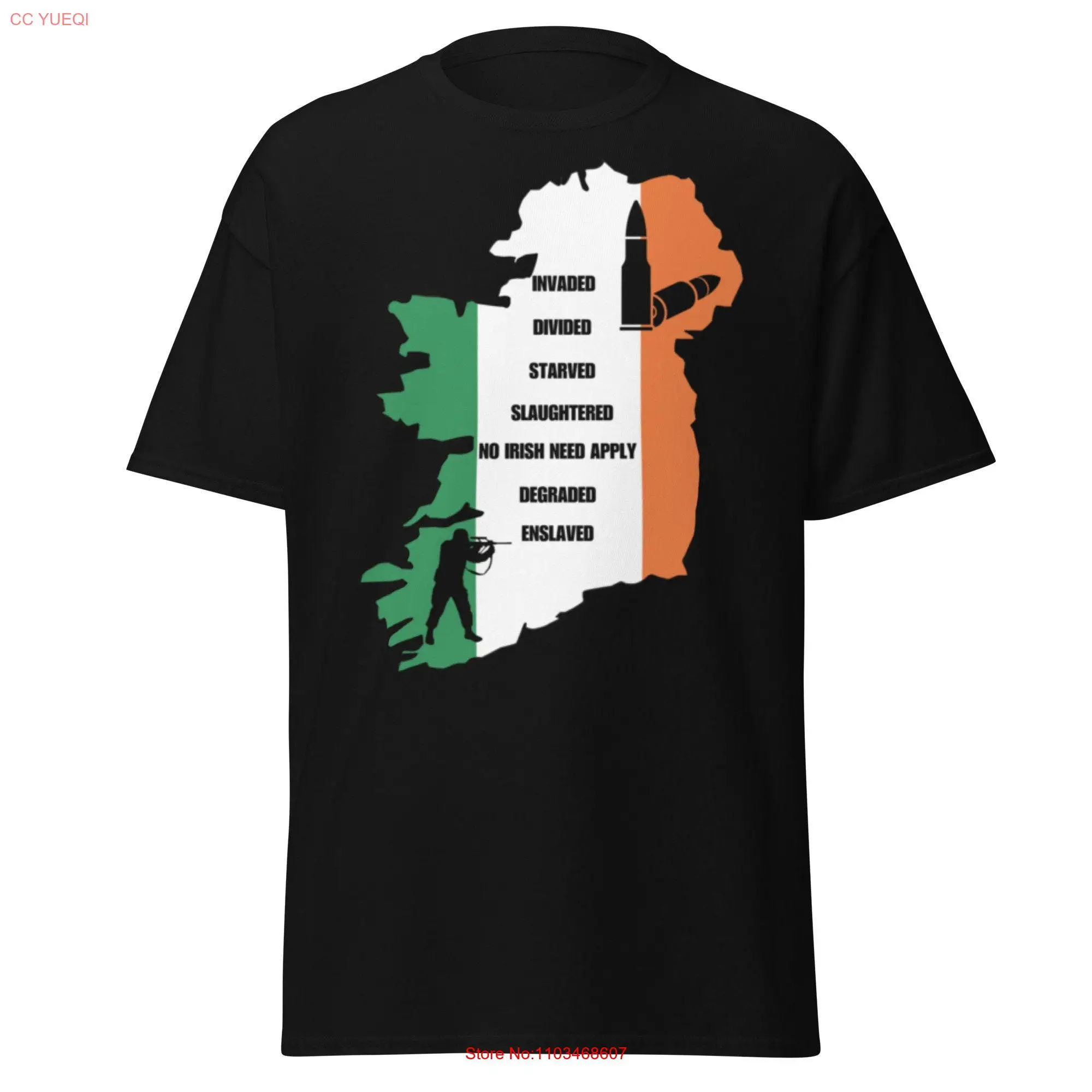 Irish Republican Army T shirt long or short sleeves